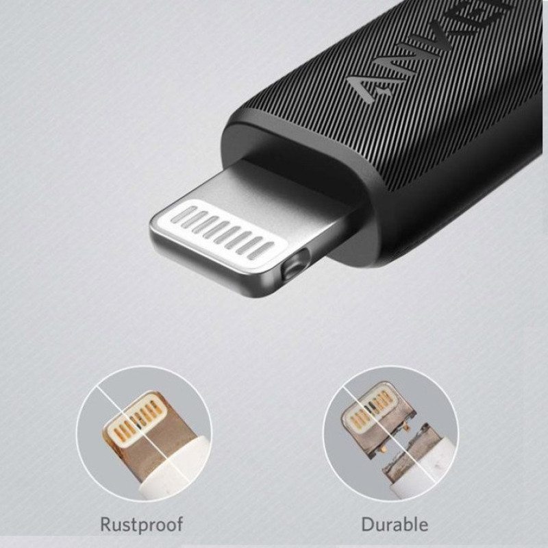 کابل تبدیل USB به لایتنینگ انکر مدل A8813H11 طول 1 متر