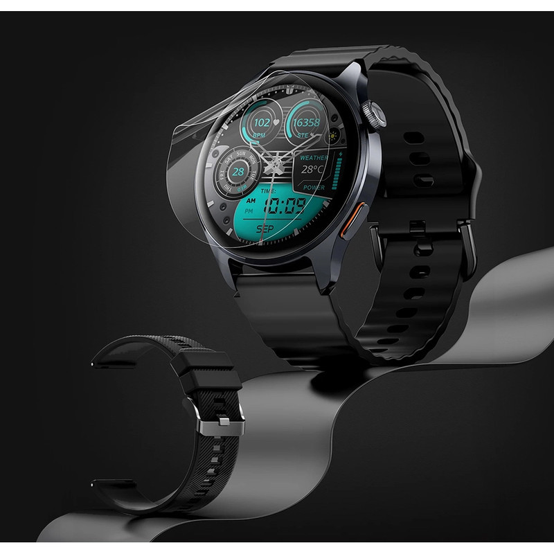 ساعت هوشمند 47 میلی‌متری هایلو مدل Watch 4S با بند سیلیکونی