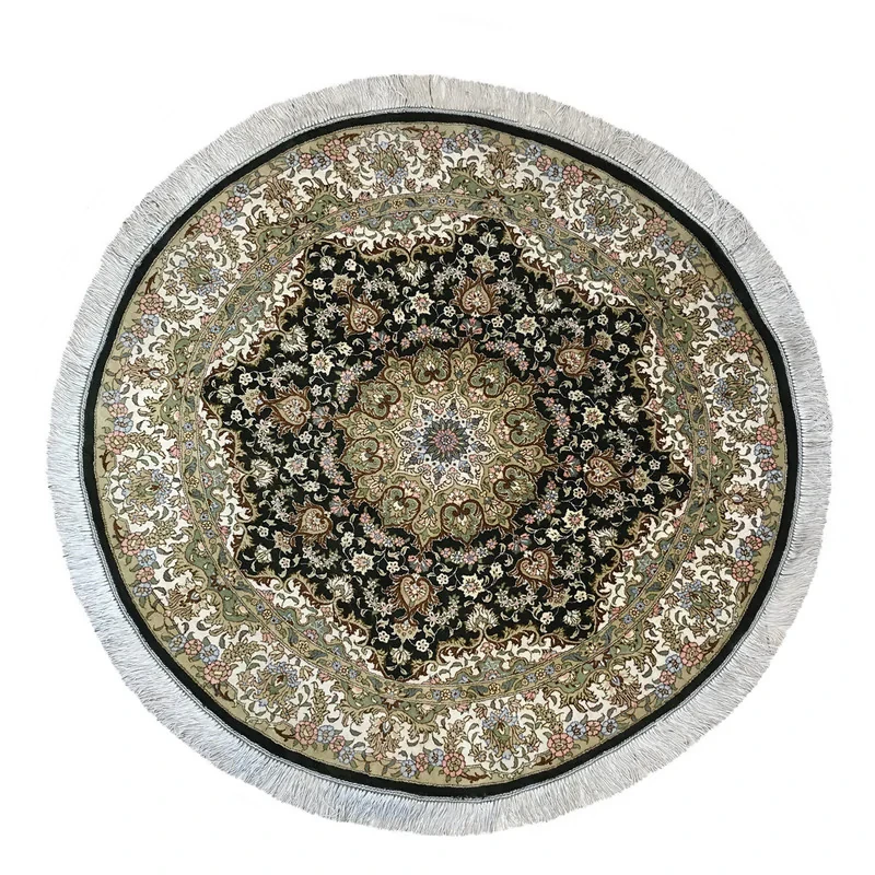 فرش دستبافت یک متری طرح ترنجی کد YM.1222
