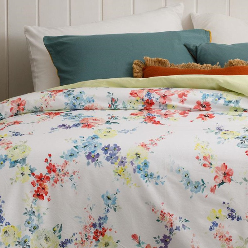 روکش لحاف پنبه انگلیش هوم مدل Sprig Vanity یک نفره سایز 220x160 سانتی‌متر