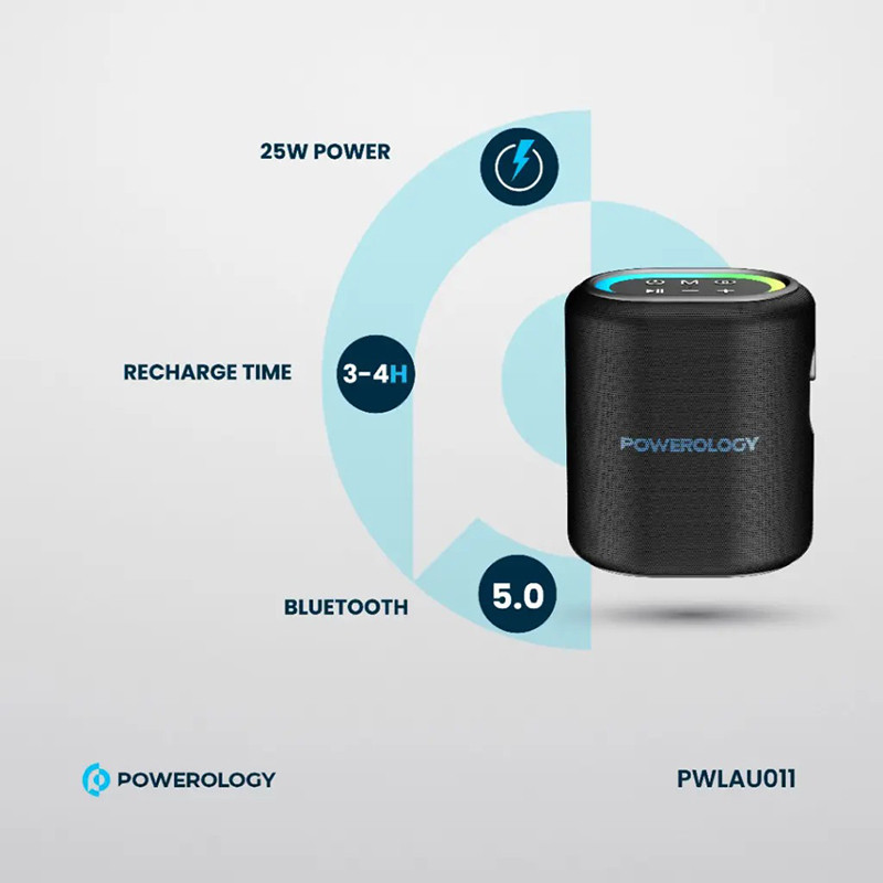 اسپیکر بلوتوثی قابل حمل پاورولوجی مدل PW011