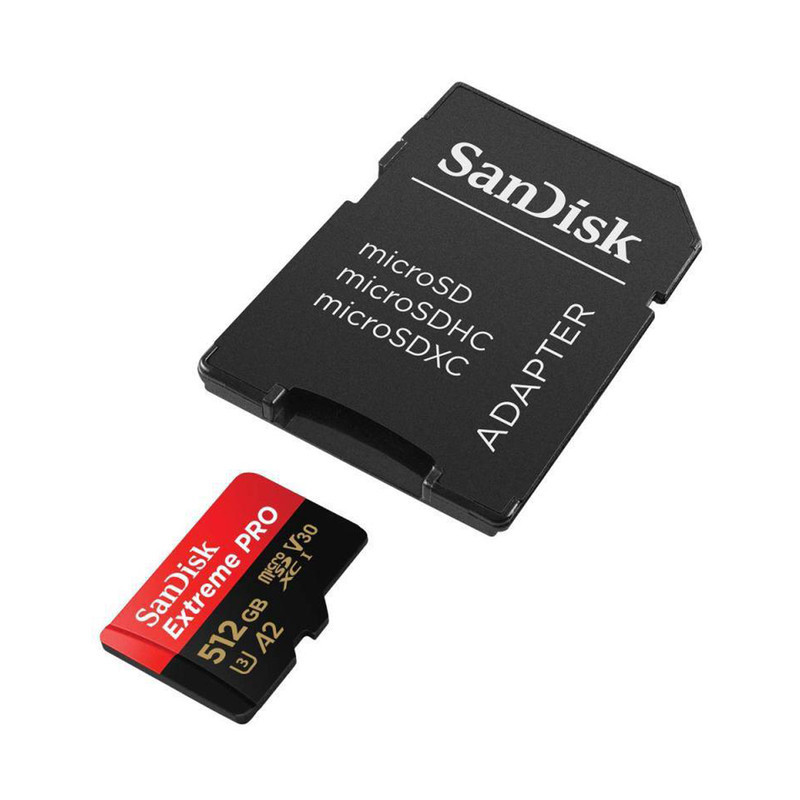 کارت حافظه SDSQXCU سن دیسک مدل Extreme Pro 4k استاندارد UHS-I سرعت 200MBps ظرفیت 512 گیگابایت