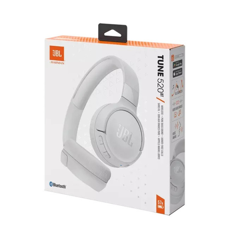 هدفون بلوتوثی جی بی ال مدل Tune 520BT با نویز کنسلینگ میکروفون (ENC)، درگاه شارژ USB Type-C، دارای قابلیت اتصال به چند دستگاه به صورت همزمان، پشتیبانی از دستیار صوتی