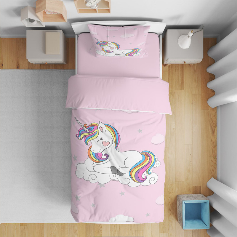 سرویس روتختی مدل اسب تکشاخ 4576 یک نفره 5 تکه