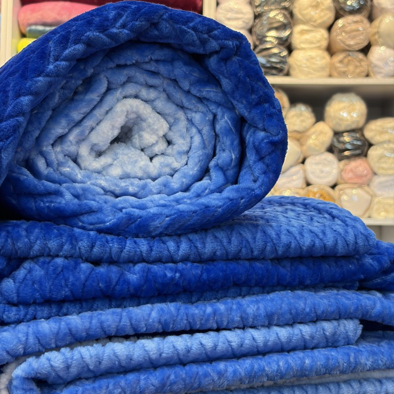 پتو 2 نفره تیلار تک مدل ژاکارد آبرنگی سایز 220x200 سانتی‌متر
