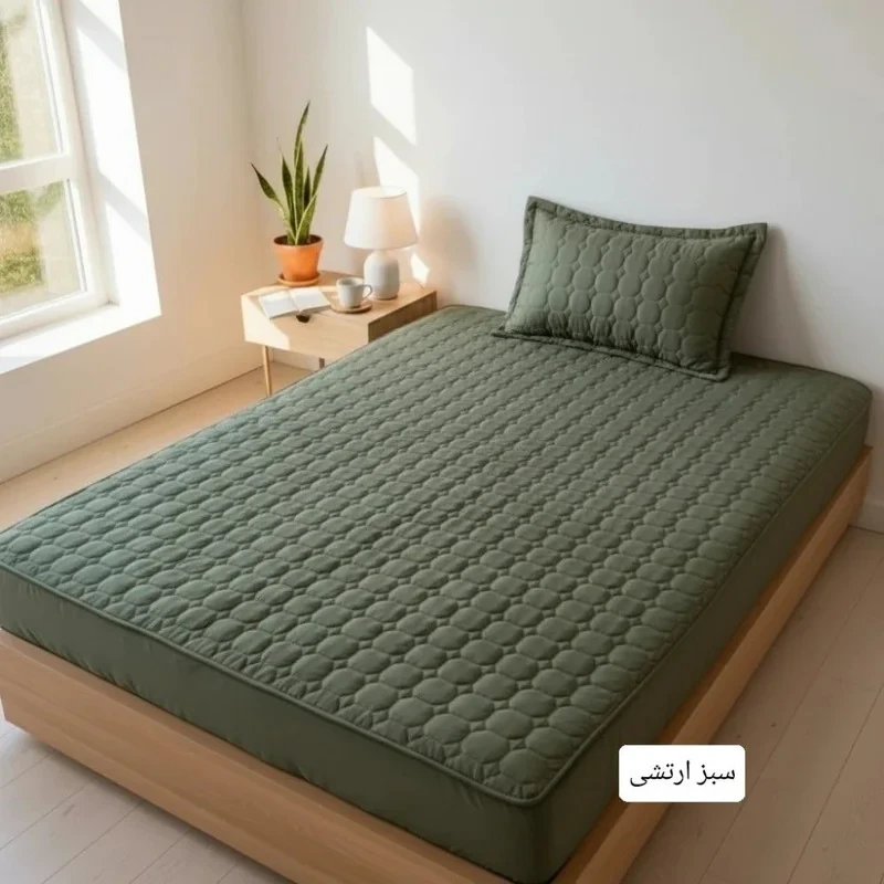 سرویس روتختی 1 نفر 2 تکه مدل کشدار طرح زنبوری