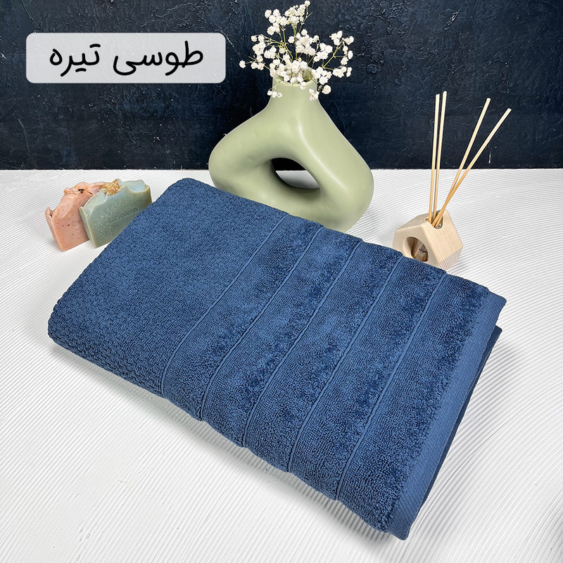 حوله حمام دنیز طرح پینار سایز 100 * 155 سانتی متر