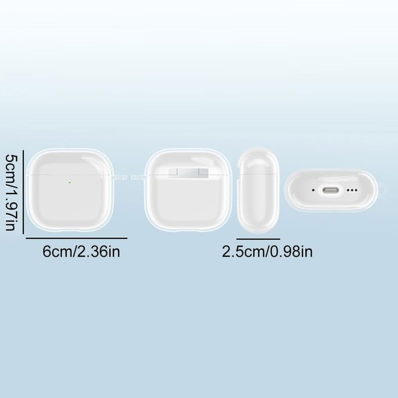 کاور هاپلایت مدل Clear Transparent HL مناسب برای کیس اپل AirPods 4
