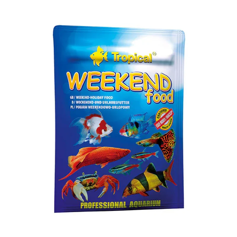 غذای ماهی تروپیکال مدل Weekend Food وزن 20 گرم
