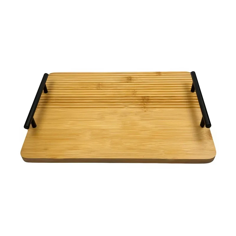 سینی دسته دار مدل شیاردار سایز 24×34 سانتی متر