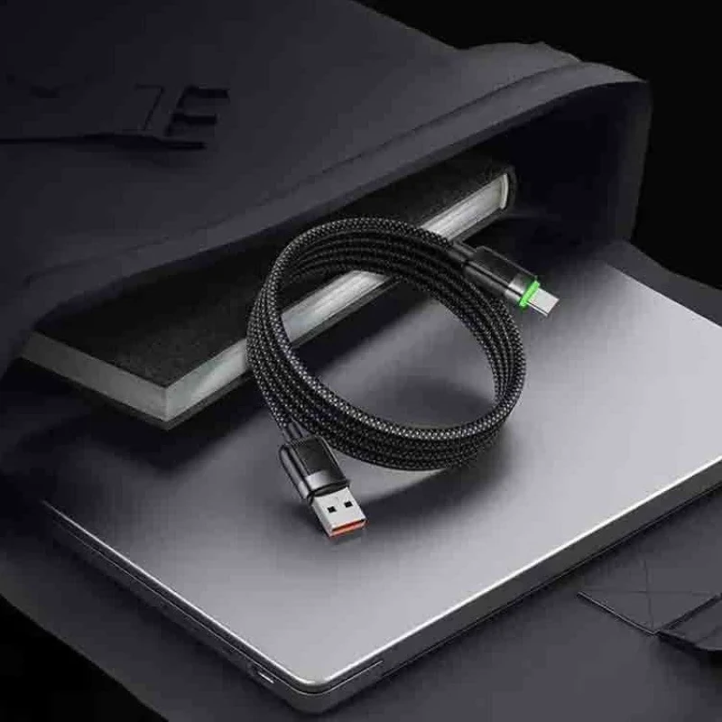 کابل تبدیل USB به USB-C مک دودو مدل CA-565 Magnetic Self-Winding طول 1.2 متر