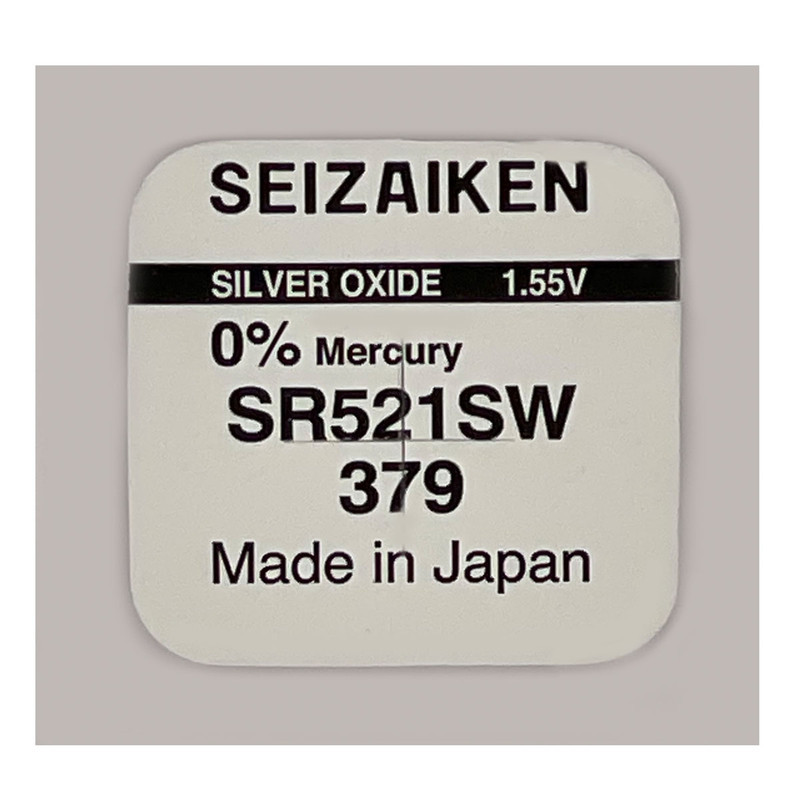 باتری ساعت سيزاكن مدل SR521SW-379 طرح silver oxide