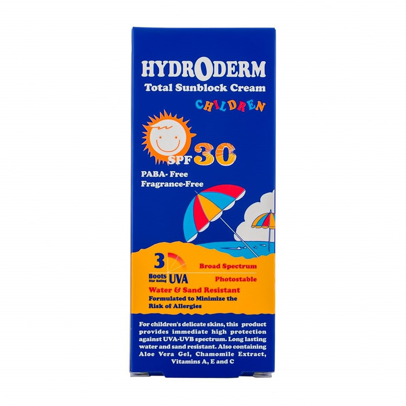 کرم ضد آفتاب کودکان هیدرودرم مدل Children SPF30 حجم 50 میلی لیتر