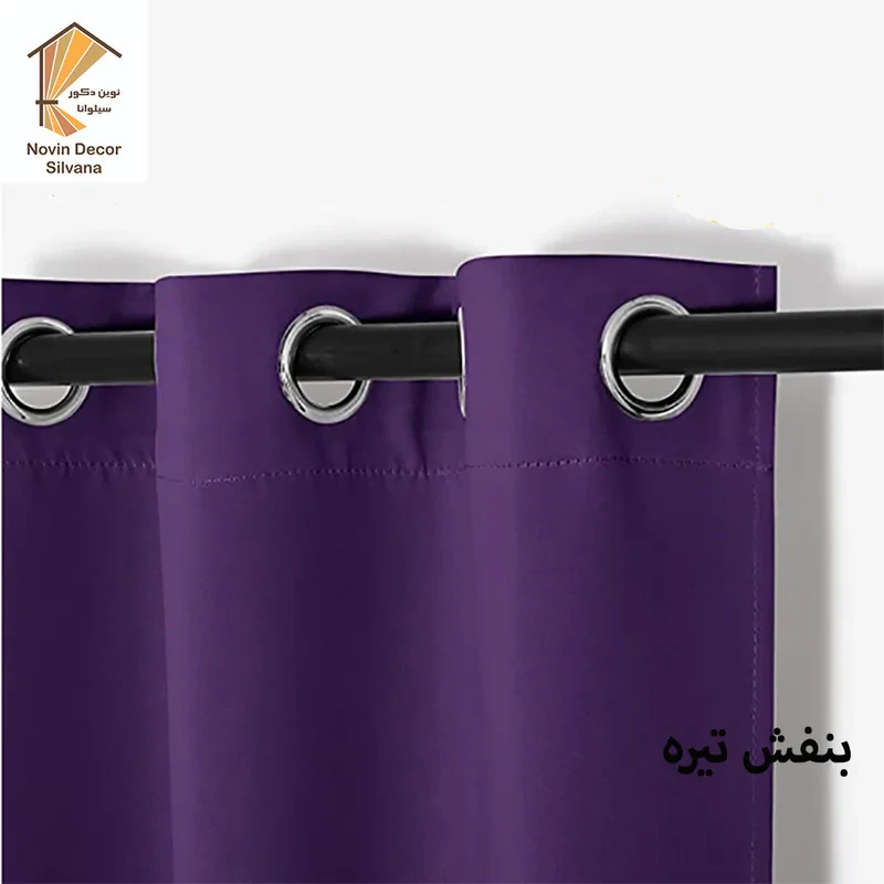 پرده پانچ نوین دکور سیلوانا مدل کتان 1_28 سایز 280x140 سانتی‌متر