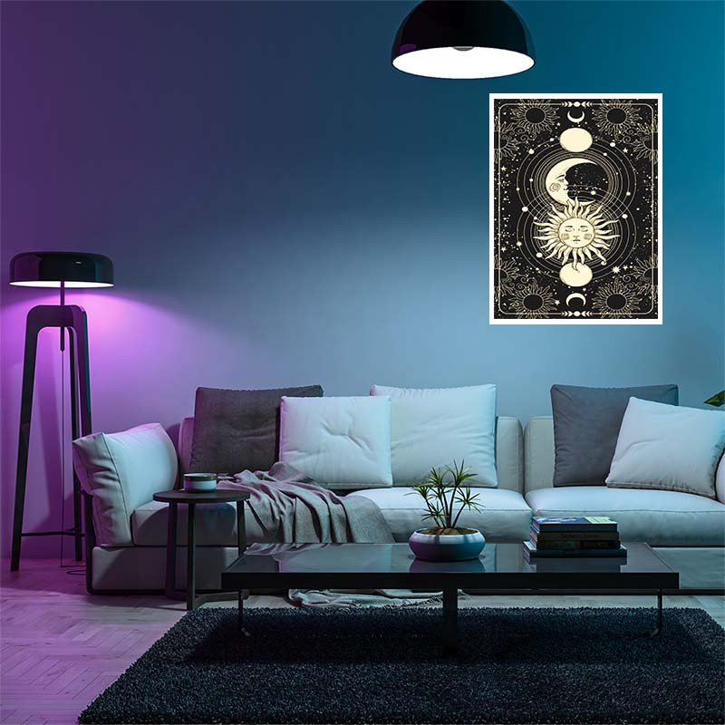 پوستر کارنيکا طرح ماه Moon کد 16841 مجموعه 8 عددی