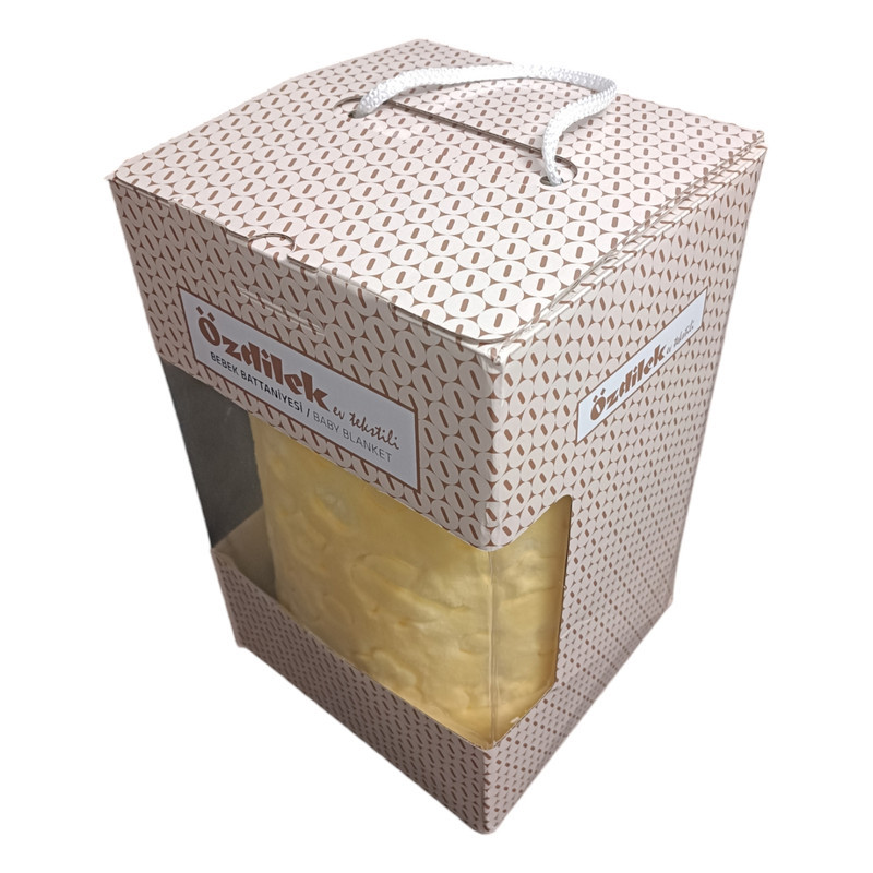 پتو کودک و نوزاد ازدیلک مدل Embos Sari سایز 120×100 سانتی متر