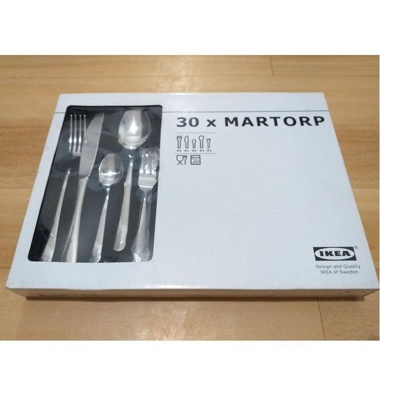 ست قاشق چنگال 30 پارچه ایکیا مدل 30167507