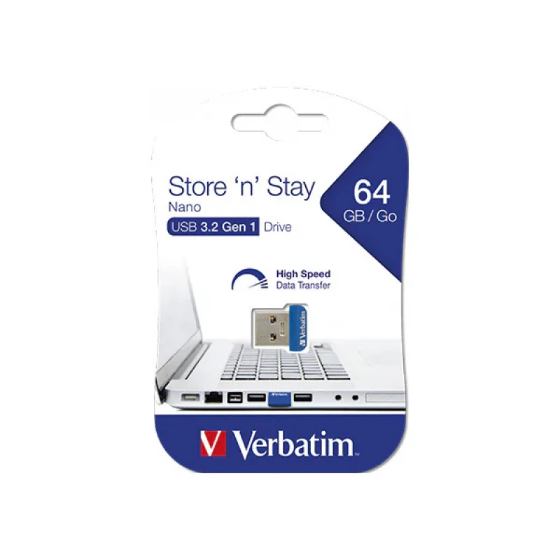 فلش مموری ورباتیم مدل Store n Stay ظرفیت 64 گیگابایت