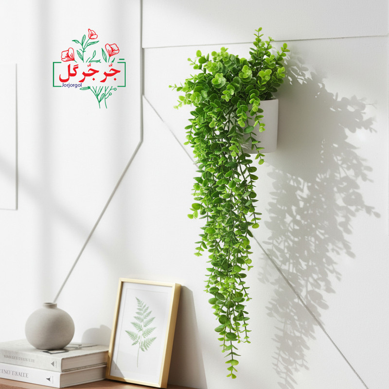 گل مصنوعی جُرجُرگل مدل آویز اکالیپتوس 5 بازو