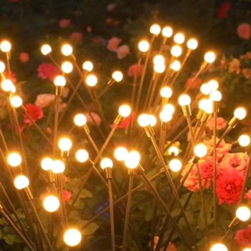 چراغ پارکی سولونیکس مدل گل شب تاب 10 مجموعه 6 عددی