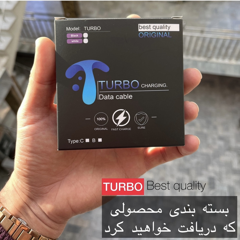 کابل USB-C توربو مدل Galaxy-A34 طول یک متر