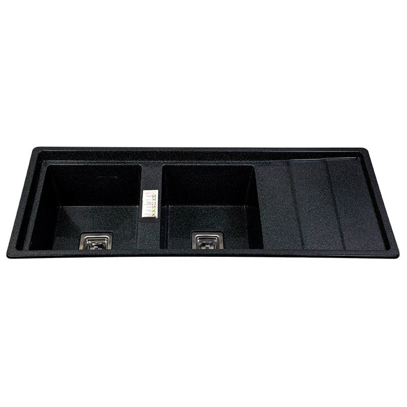 سینک ظرفشویی گرانیت توکار دو لگنه مدل 120MAK