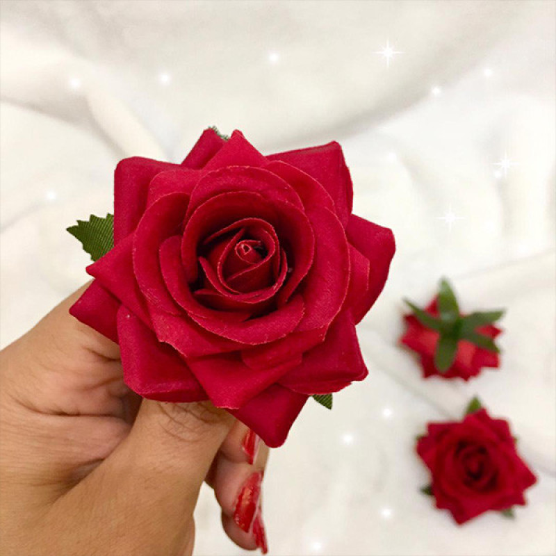 گل مصنوعی مدل رز کد 401 بسته 3 عددی