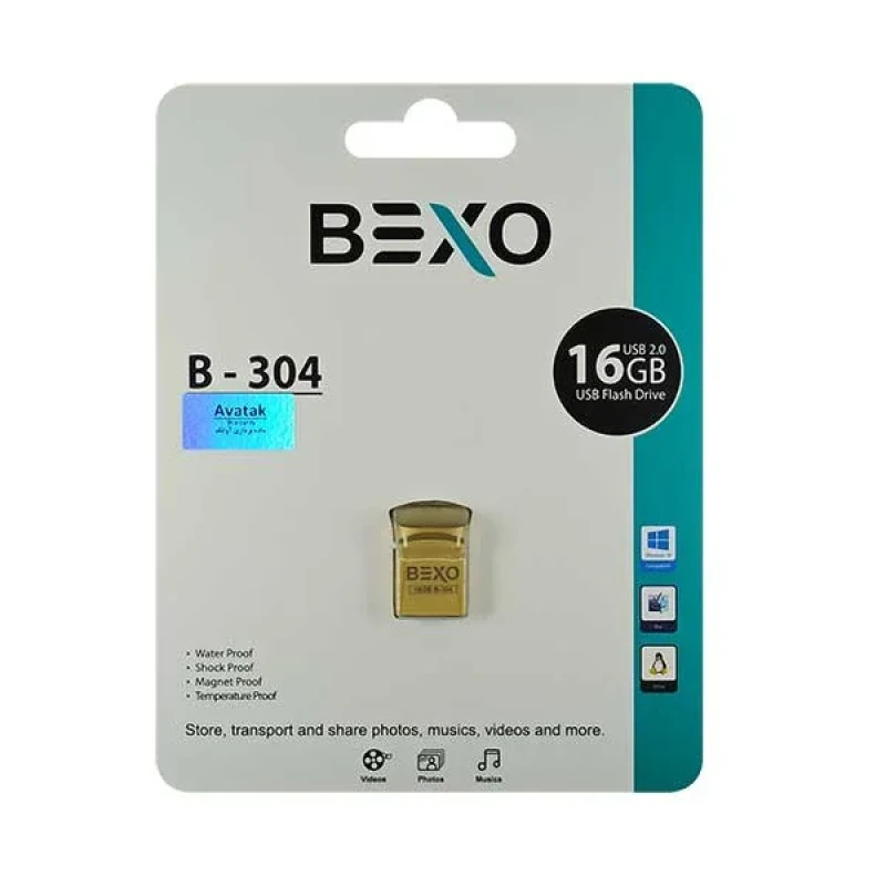 فلش مموری بکسو مدل B-304 ظرفیت 16 گیگابایت