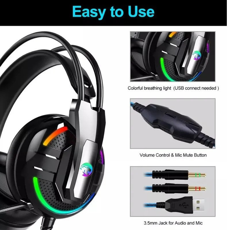هدفون مخصوص بازی سیوتک مدل A18 RGB
