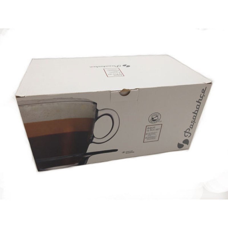 ست فنجان و نعلبکی 6 نفره پاشا باغچه مدل آکوا کد 95040