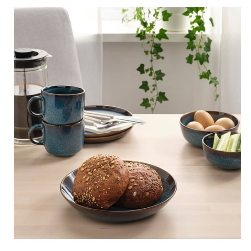 بشقاب خورش خوری ایکیا مدل GLADELIG کد 105.036.23 مجموعه 4 عددی