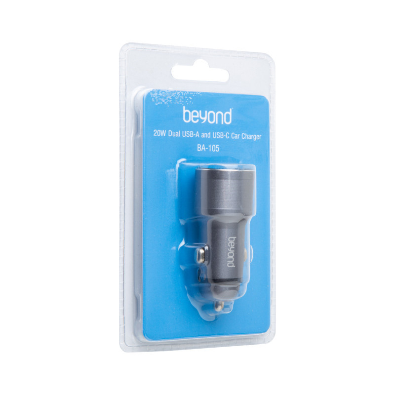 شارژر فندکی 20 وات دو پورت بیاند مدل ba-105