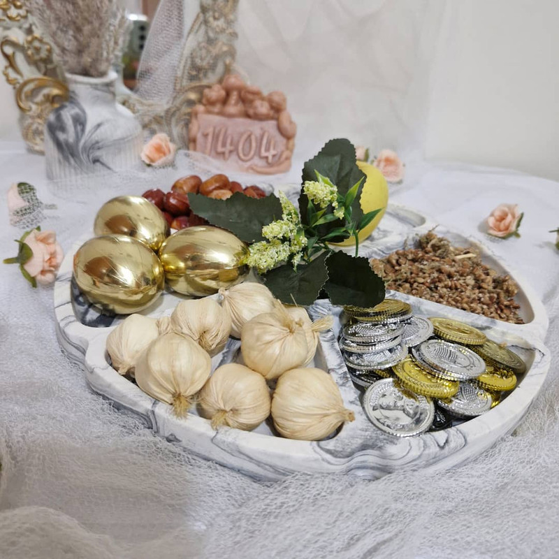 ست سه تکه هفت‌سین سنگی مدل دلدار