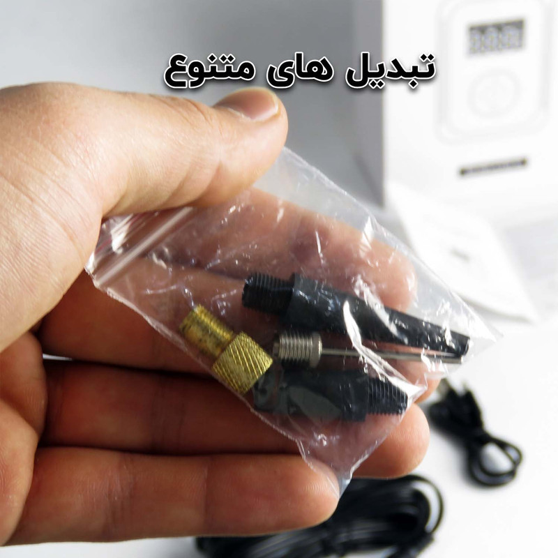 پمپ باد مدل ZXNCAR کد 1817 با 150  سی سی حجم هوای تزریقی در هر پمپاژ