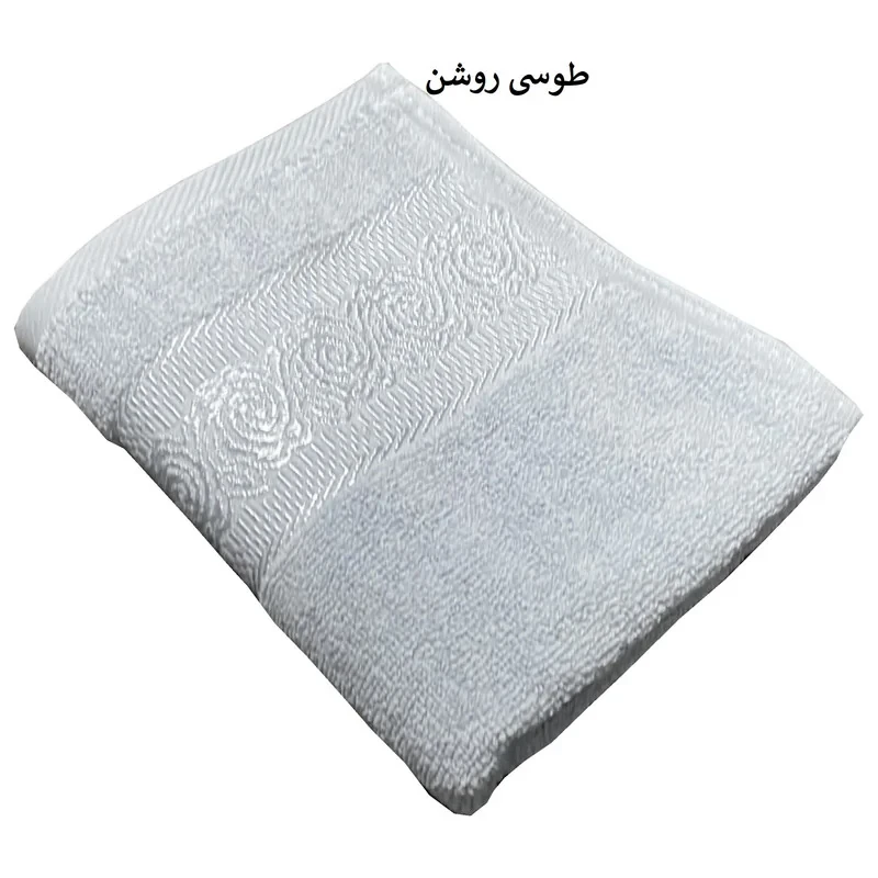 حوله دستی شایسته مدل روژان سایز 40X80 سانتی متر