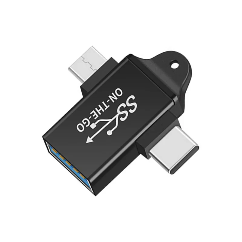 مبدل OTG به USB-C و microUSB مدل On The Go