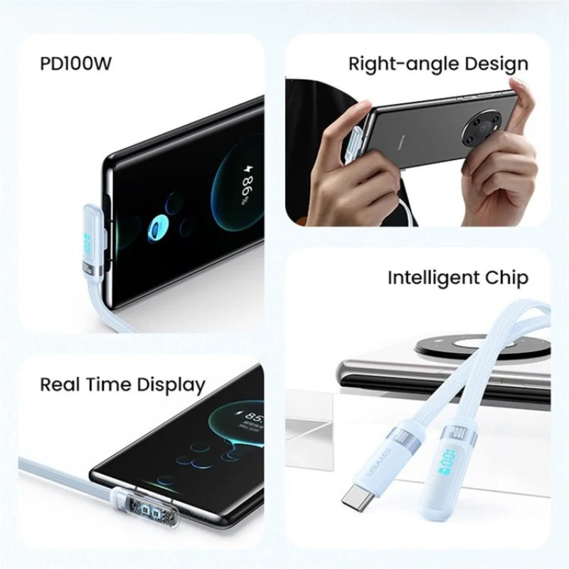 کابل Usb-c یوسمز مدل SJ653 طول 1.2 متر