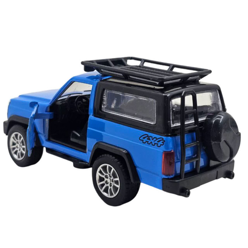 ماکت ماشین ناب سل مدل نیسان پاترول آفرود فلزی موزیکال چراغدار عقب کش دو در کد Nissan Patrol Off-Road Metal Musical Pull Back Lights