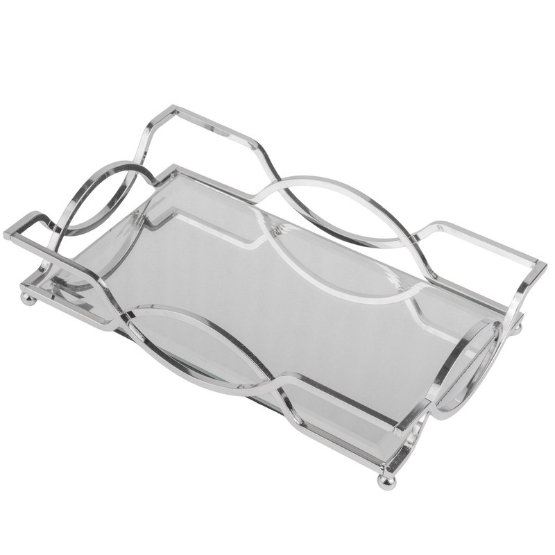 سینی دسته دار مدل پایه دار سایز 41×28 سانتی متر