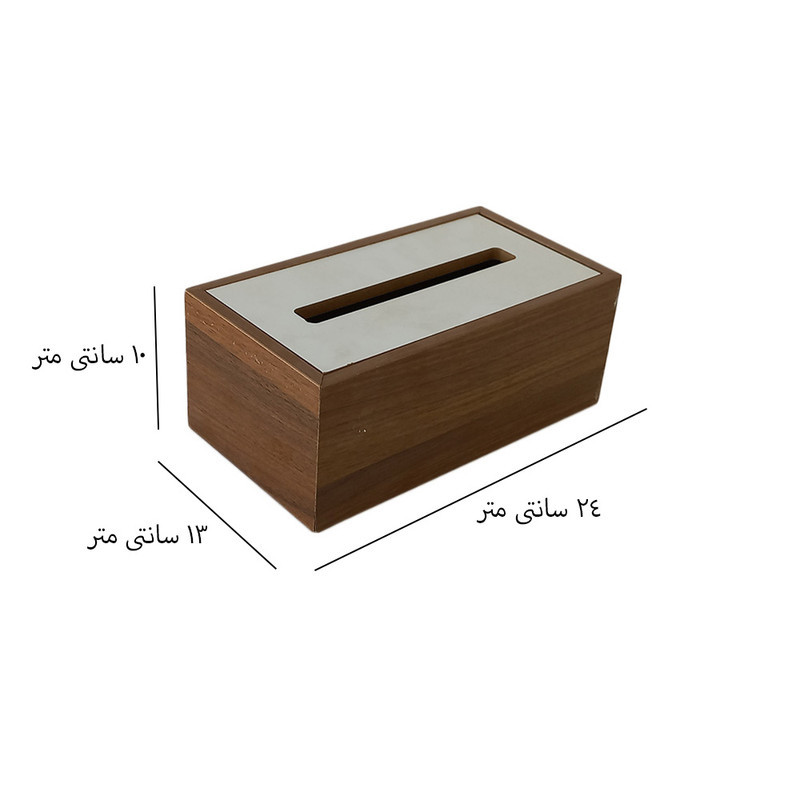 جای دستمال کاغذی مدل رایکا چوبی کد 053
