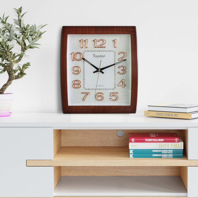 ساعت دیواری تیانشون مدل wood کد 1-2235