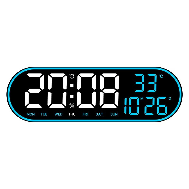 ساعت دیواری دیجیتال مدل ریموت کنترل دار کدGH8021