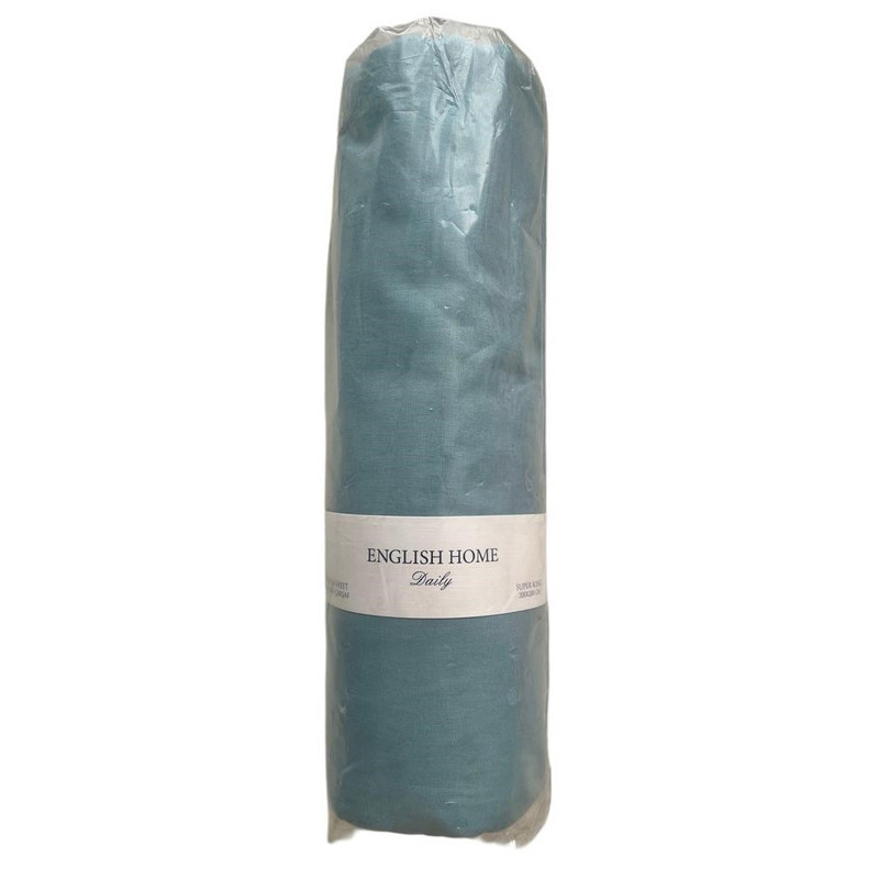 ملحفه نخ پنبه انگلیش هوم مدل New Plain دو نفره سایز 200x200 سانتی‌متر