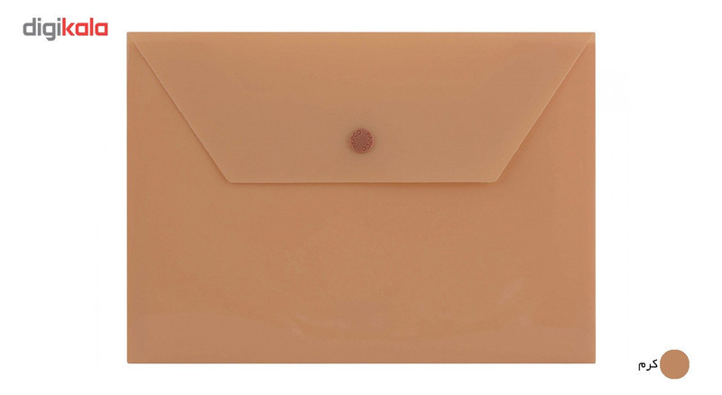پوشه دکمه دار پاپکو کد B5-ClearM سایز A5