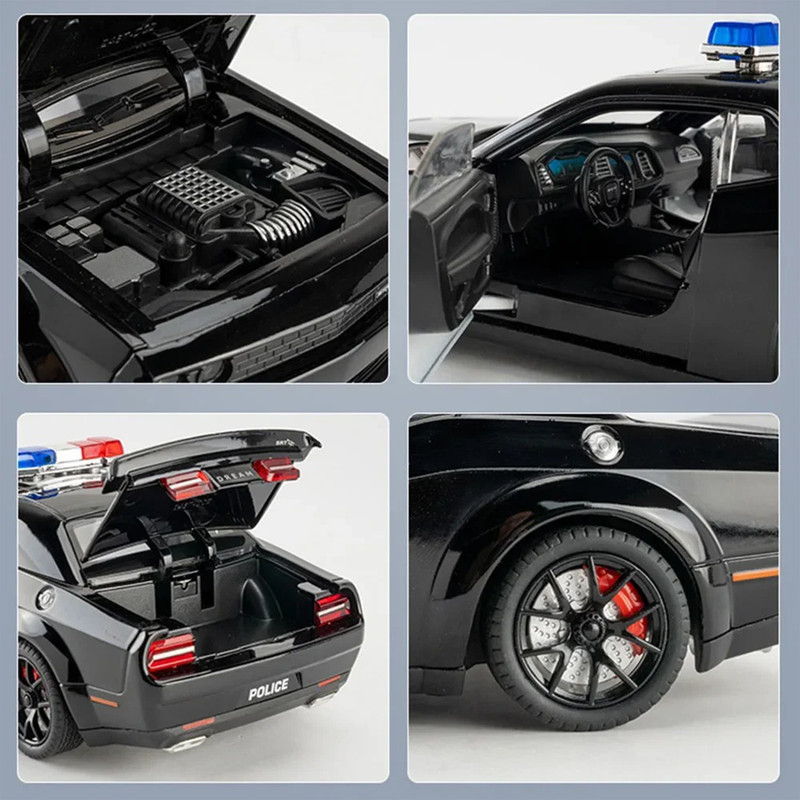 ماکت ماشین مدل دوج چلنجر هلکت پلیس 124