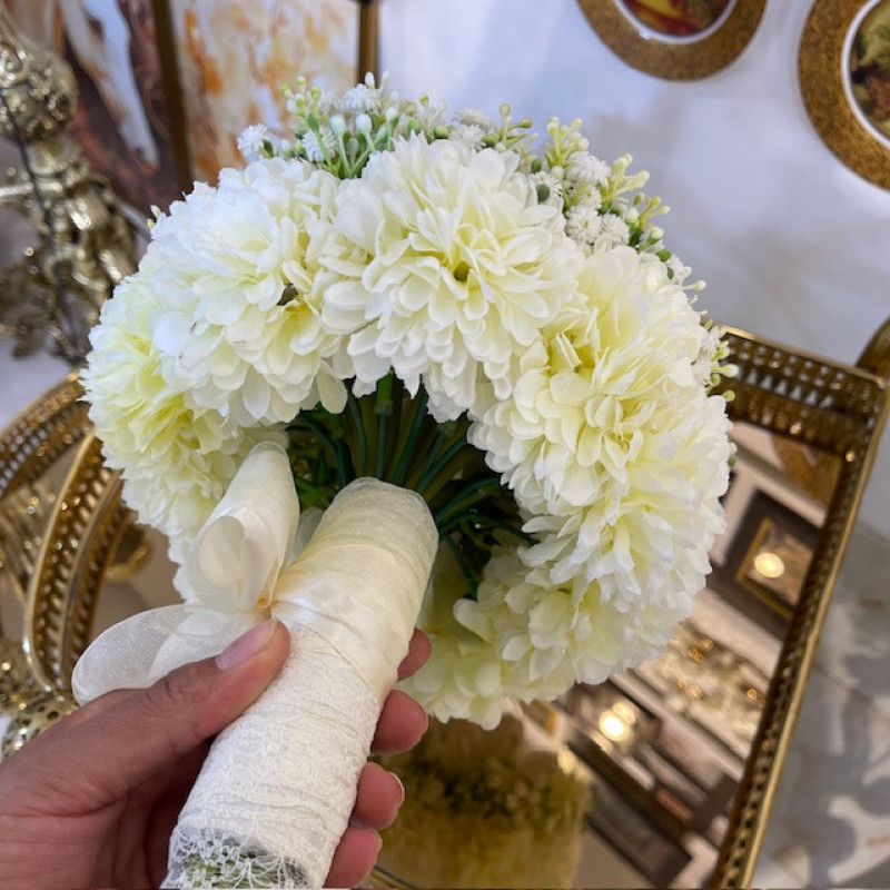 گل مصنوعی مدل  دسته گل عروس گلوریا