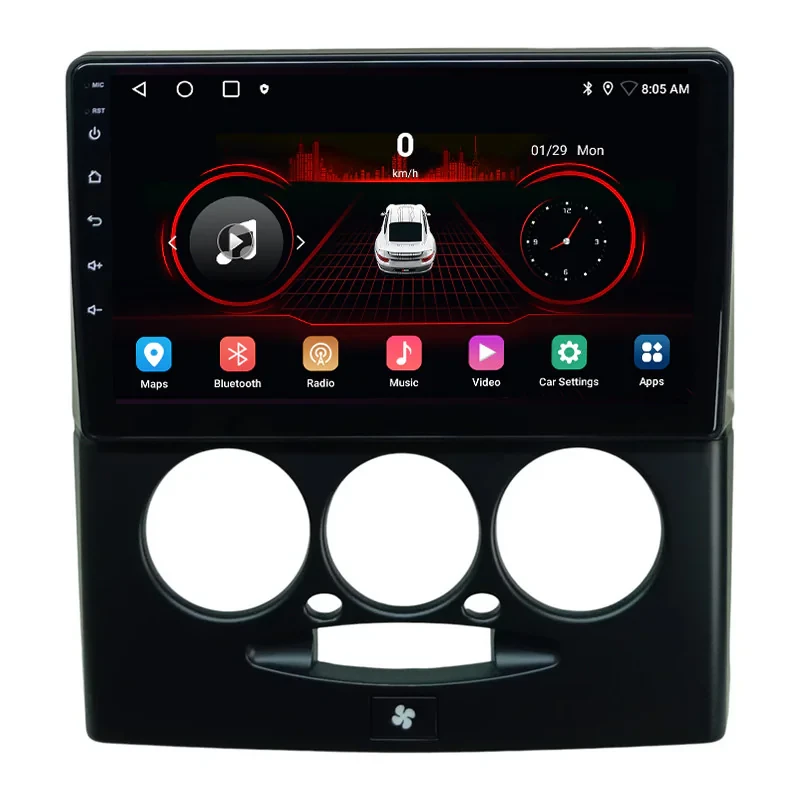پخش کننده تصویری خودرو کاروین مدل V800 pro مناسب برای پراید 132