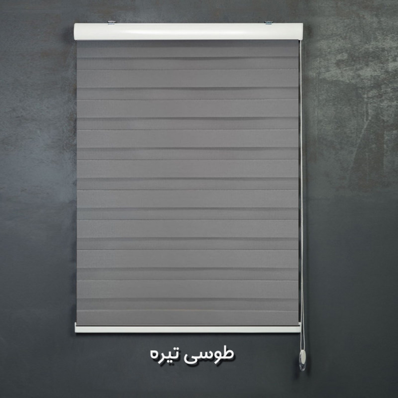 پرده زبرا طرح چوب کد SND-A-180 سایز 180x180 سانتی متر