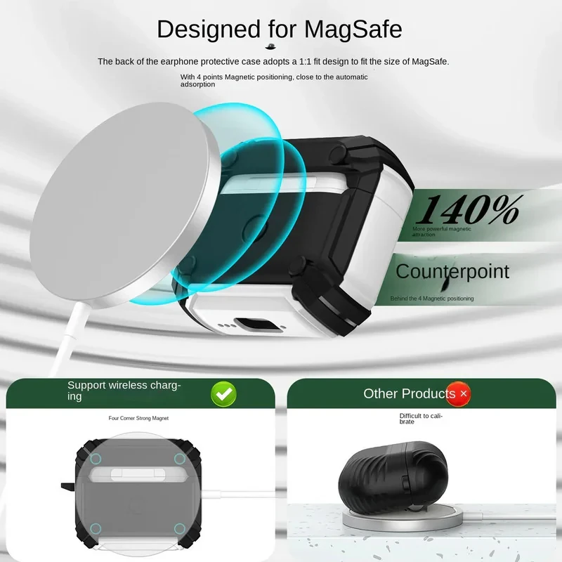 کاور سامورایی مدل Quad-22 مناسب برای کیس اپل ایرپاد Airpods 4
