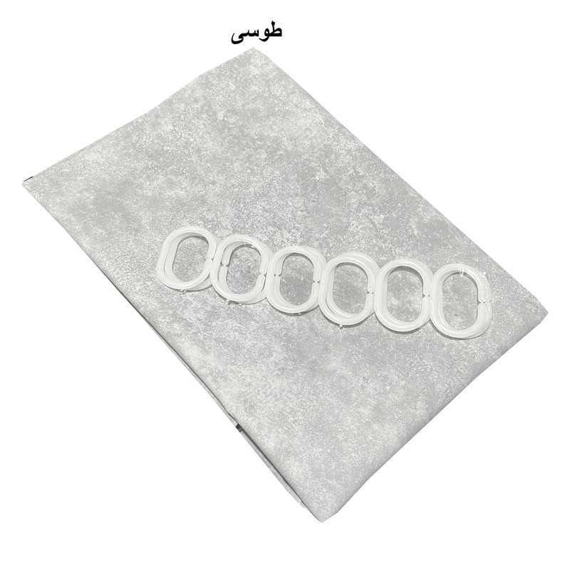 پرده حمام مدل PH Cloud سایز 180x200 سانتی متر